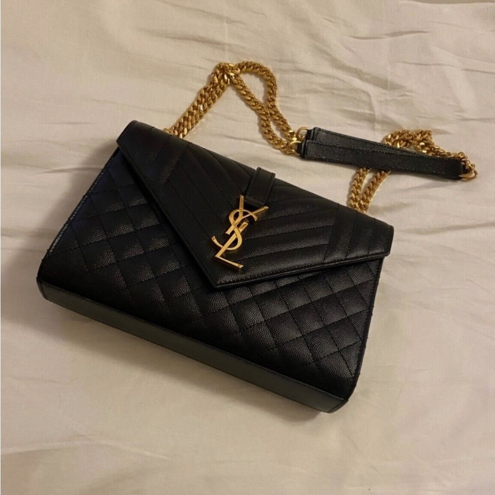 YSL medium envelope bag with paperwork